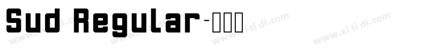 Sud Regular字体转换